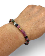 5mm Faceted Mix Tourmaline Bracelet