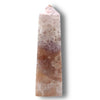 Flower Agate Obelisk with Amethyst Inclusions no. D963