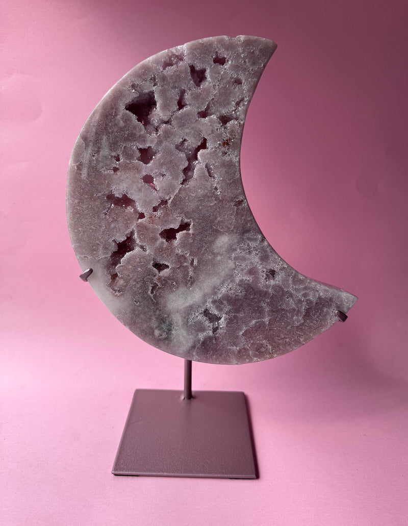 Lilac Pink Amethyst Moon