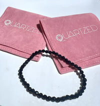 Blue Sandstone 4mm Faceted Bracelet