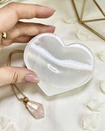 Selenite Bowl - Heart Shaped