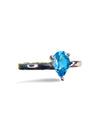 Adjustable AAA Grade London Topaz Ring