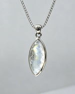 Moonstone Crystal Pendant – Silver