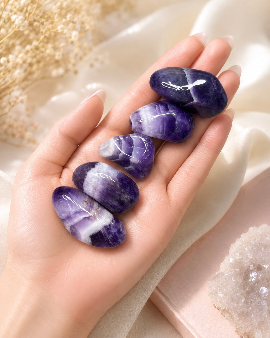 Dream Amethyst Tumbles Stones  - The Soothing Stone