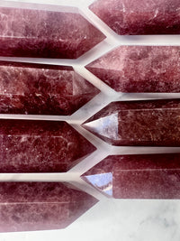 Strawberry Quartz Points