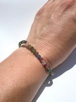 Autum colours- 5mm Faceted Mix Tourmaline Bracelet