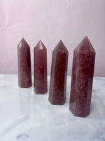 Strawberry Quartz Points