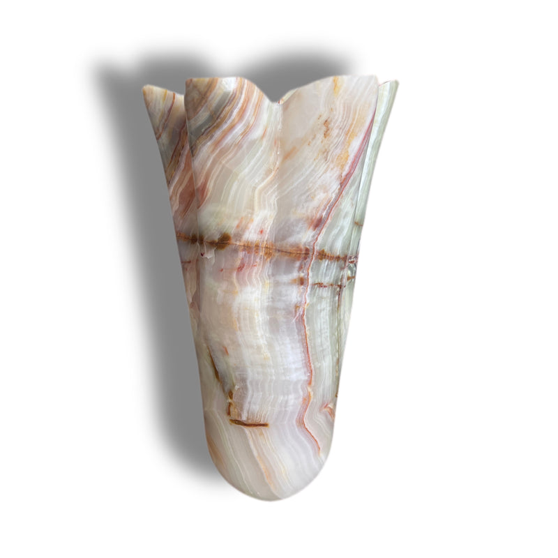 Flower Shaped Bespoke Onyx Vase no 900