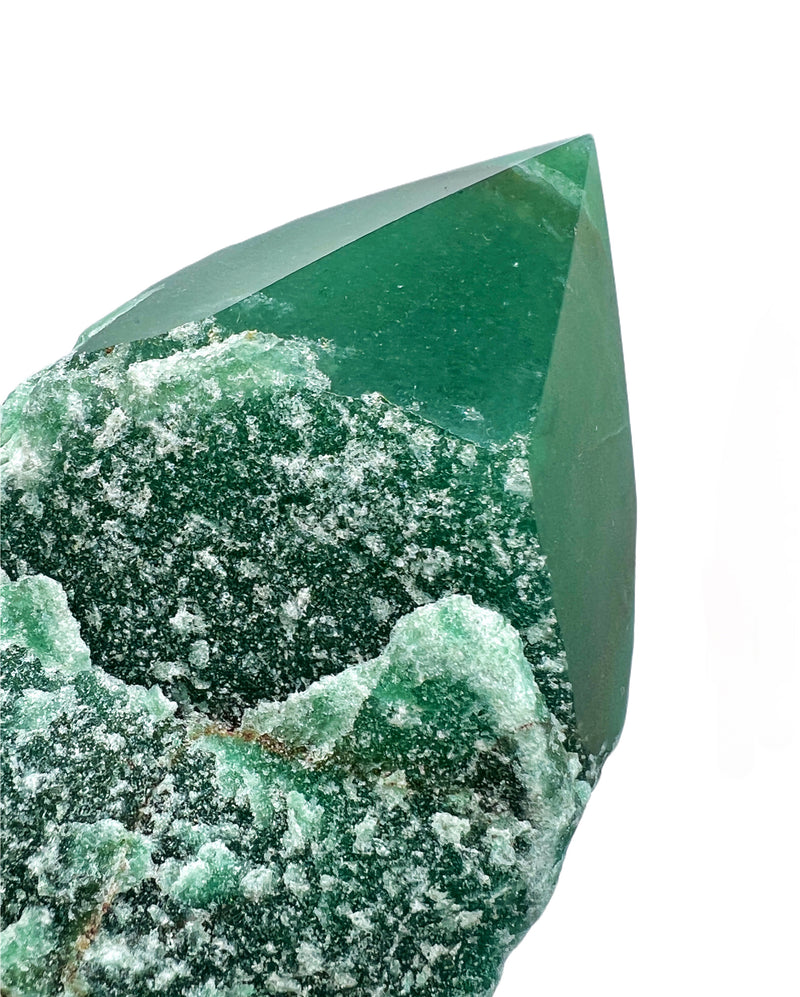 Green Aventurine Cupcake (Half raw half polished)