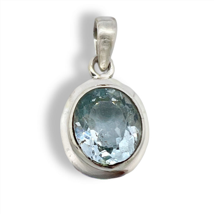 Ice Blue Topaz Pendant