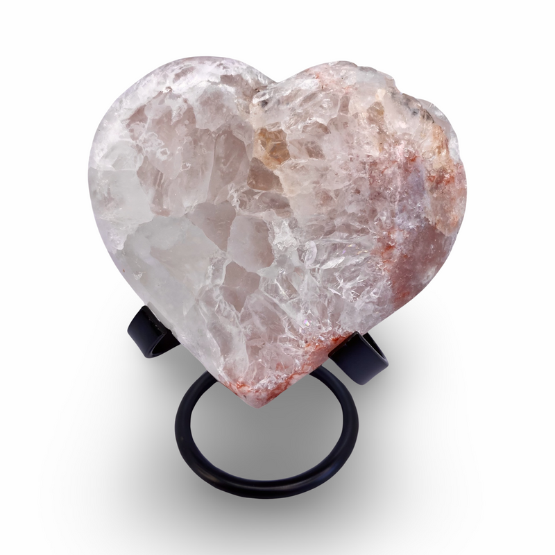 Pink Amethyst Heart no.  D812