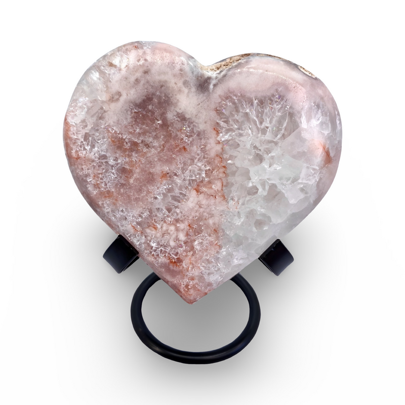 Pink Amethyst Heart no.  D812