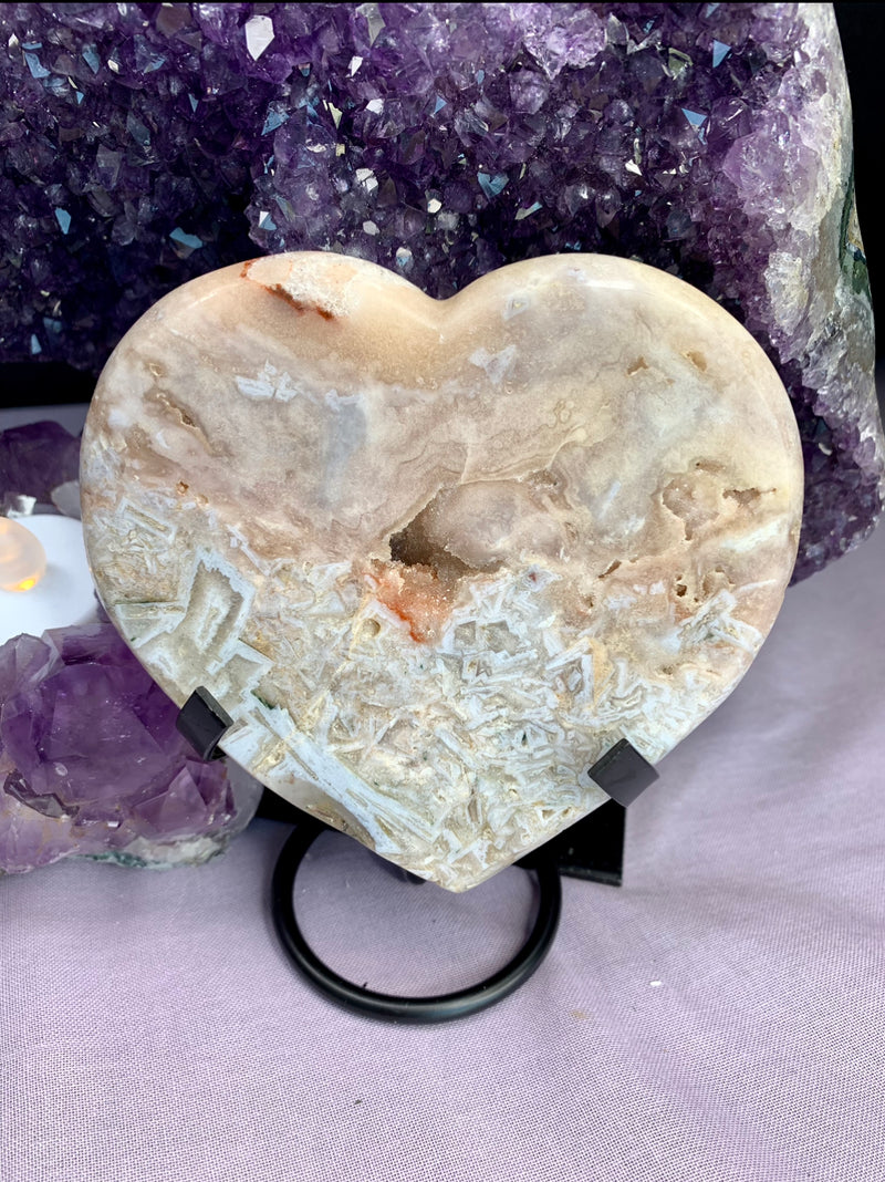 Pink Amethyst Heart no.  584