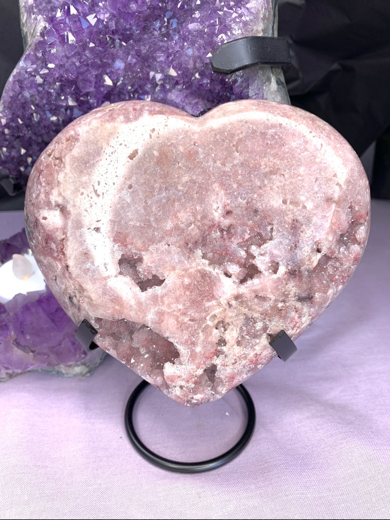 Pink Amethyst Heart no.  593