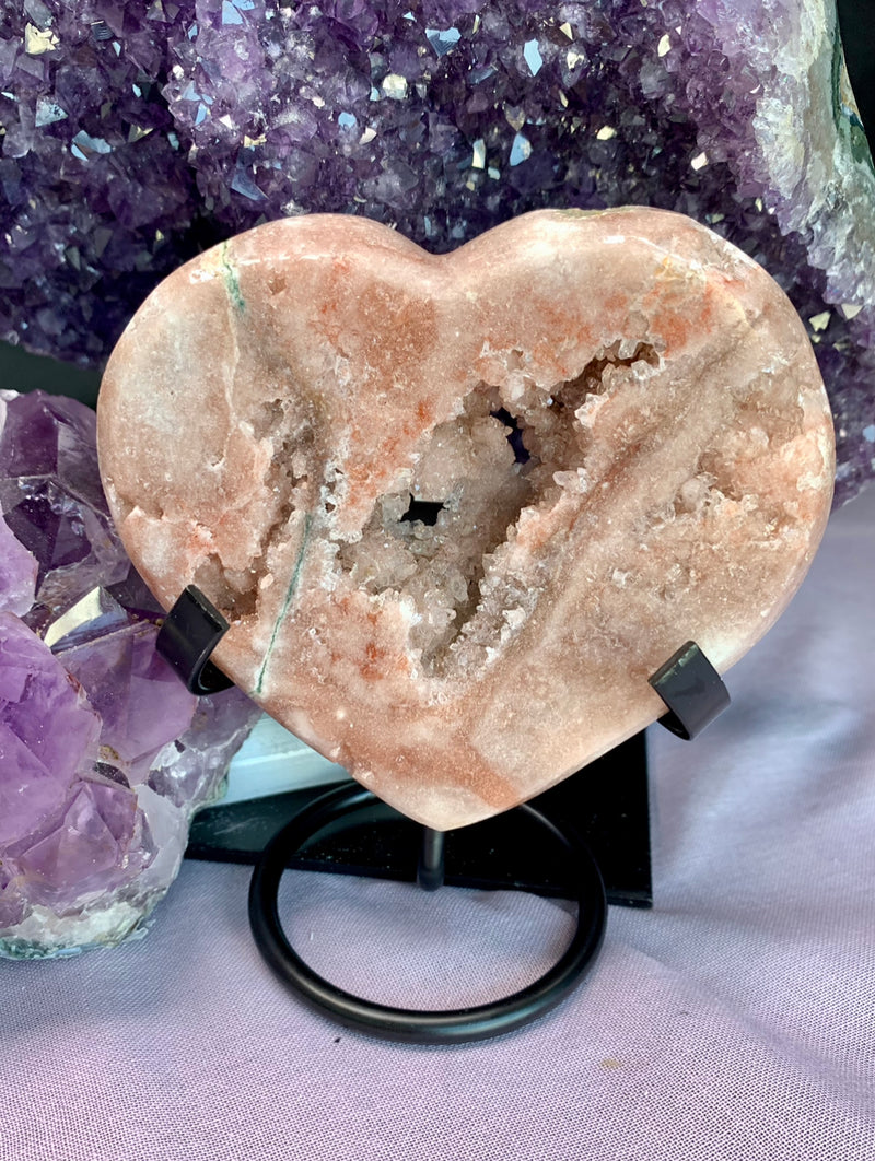 Pink Amethyst Heart no.  250