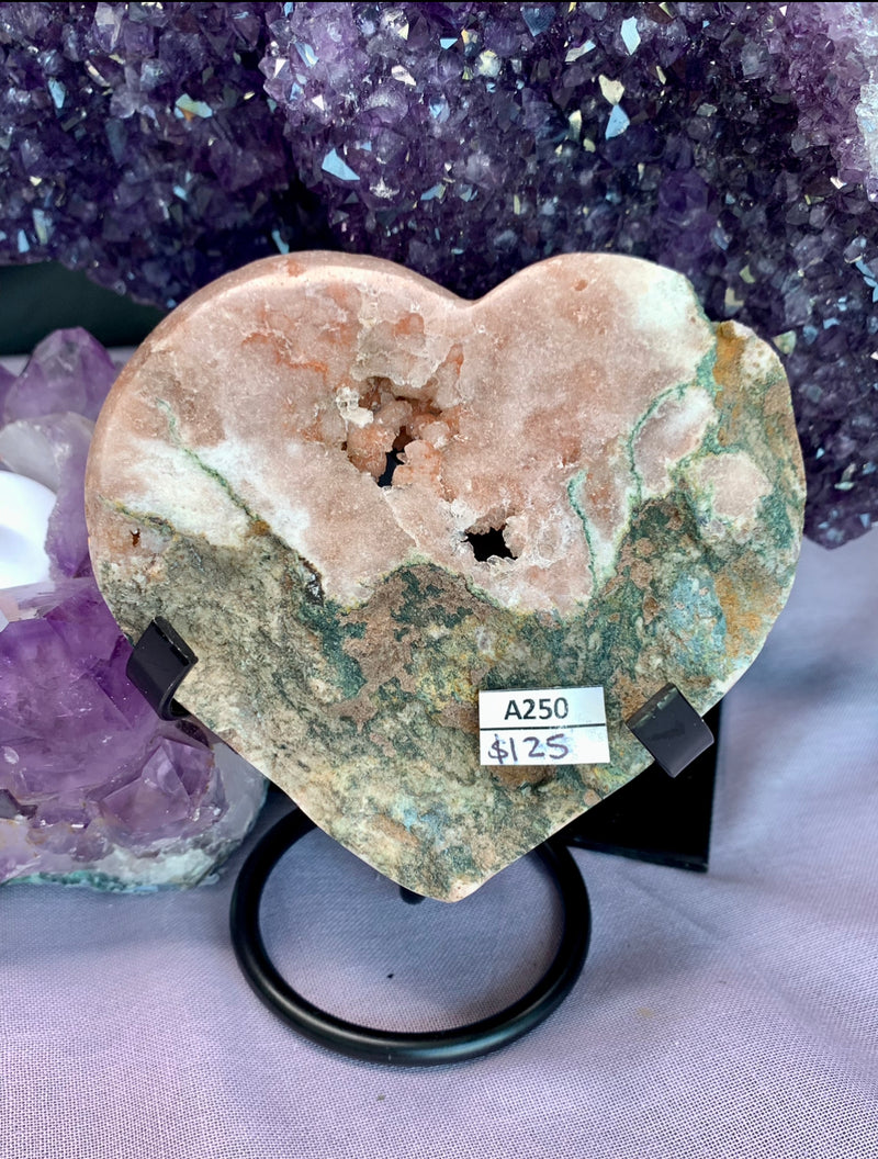 Pink Amethyst Heart no.  250