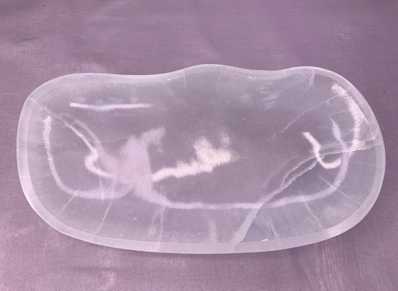 Organic Shaped Extra Large Selenite Bowl - The Cleansing Stone