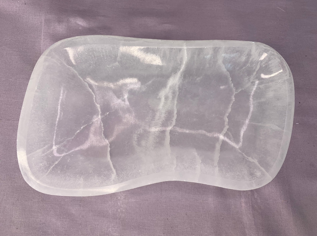 Organic Shaped Extra Large Selenite Bowl - The Cleansing Stone