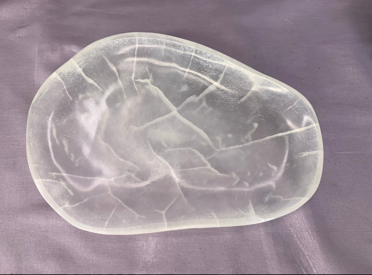 Organic Shaped Extra Large Selenite Bowl - The Cleansing Stone