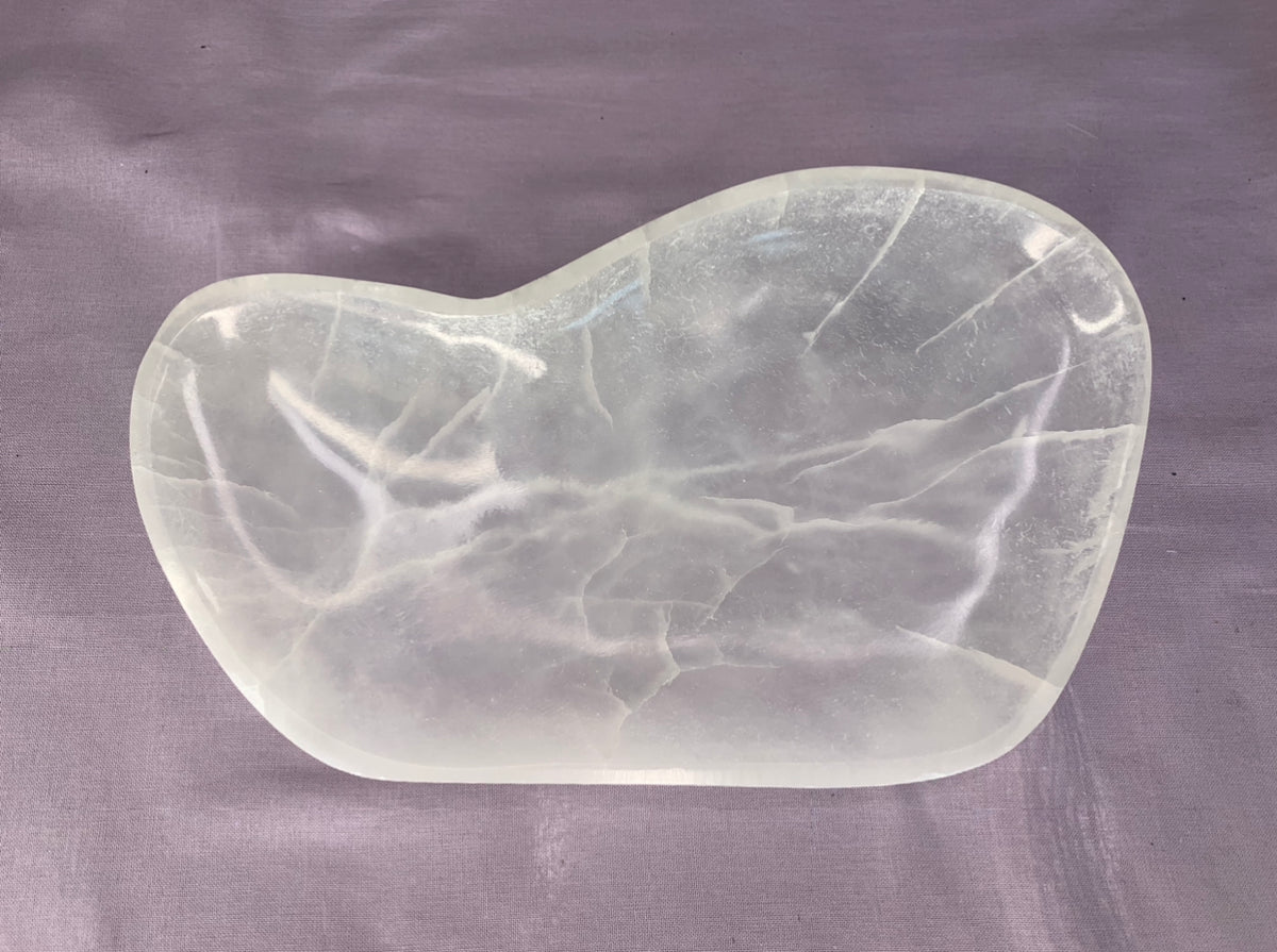 Organic Shaped Extra Large Selenite Bowl - The Cleansing Stone