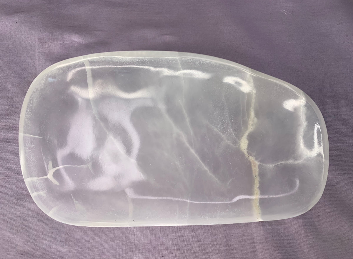 Organic Shaped Extra Large Selenite Bowl - The Cleansing Stone