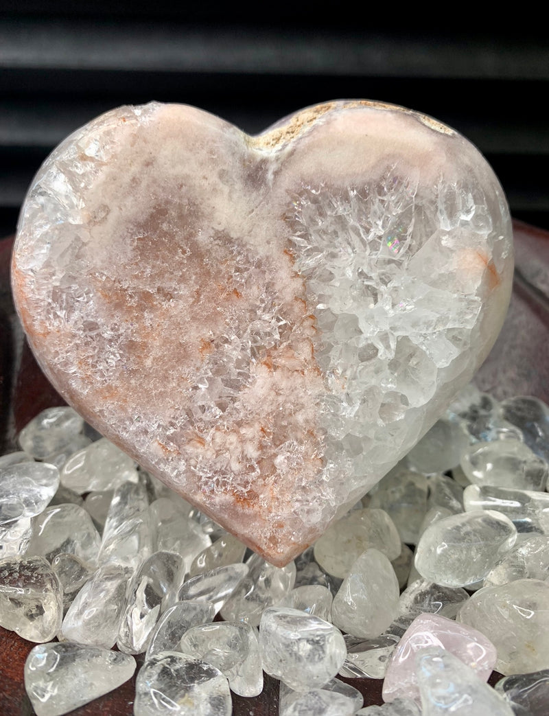 Pink Amethyst Heart no.  D812