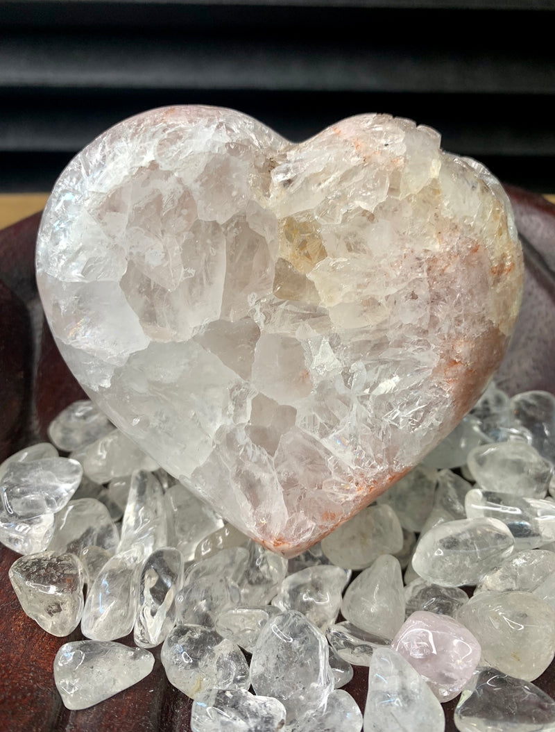 Pink Amethyst Heart no.  D812