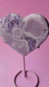 Lilac Pink Amethyst Heart