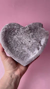 Lilac Pink Amethyst Heart Bowl