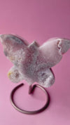 Lilac Pink Amethyst Butterfly
