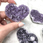 Purple Amethyst Heart Cluster (Large) - The Soothing Stone by