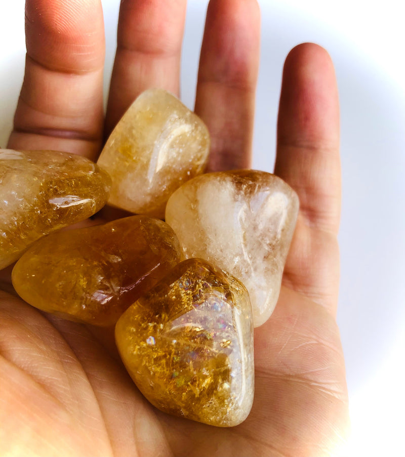 AA Grade Citrine Tumbled Stone - The Abundance Stone