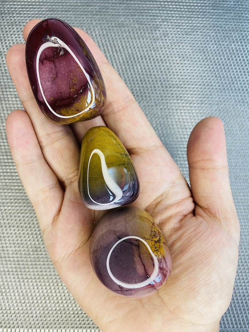 Mookaite Jasper Tumbled Stone - The Stress Relief Stone