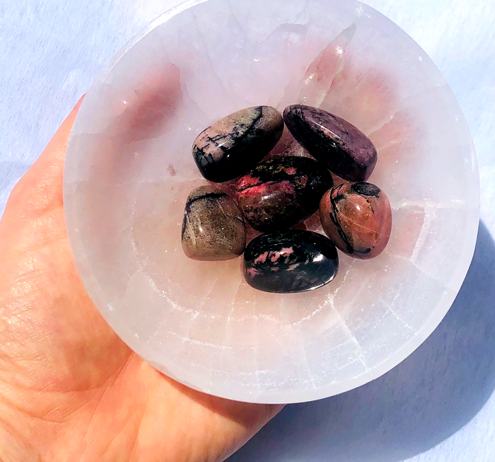 Rhodonite Tumbled Stone - The Compassion Stone