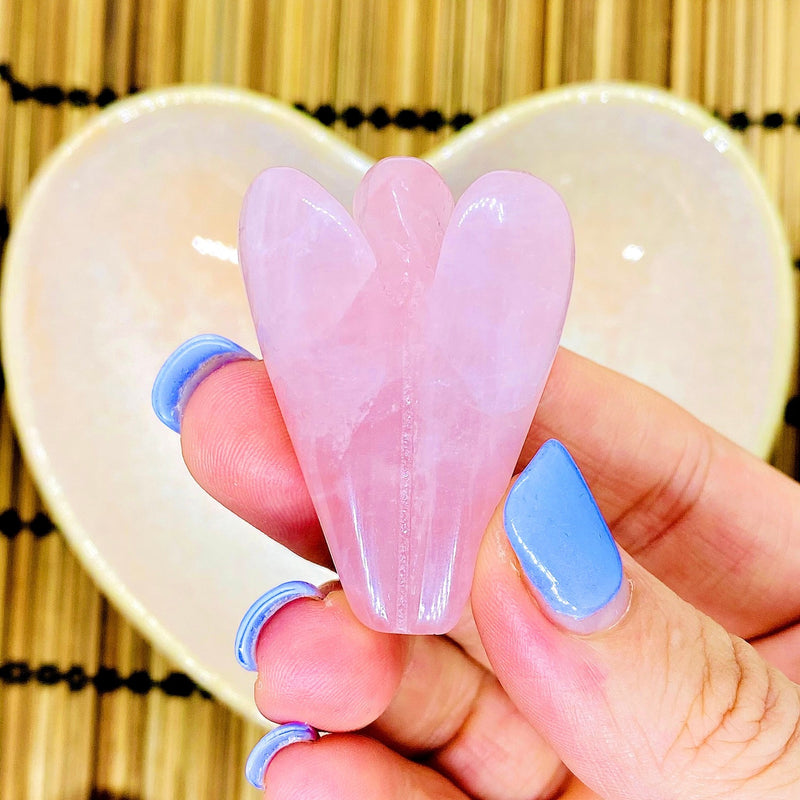 Rose Quartz, Rhodonite, Chevron Amethyst & Amethyst Angels