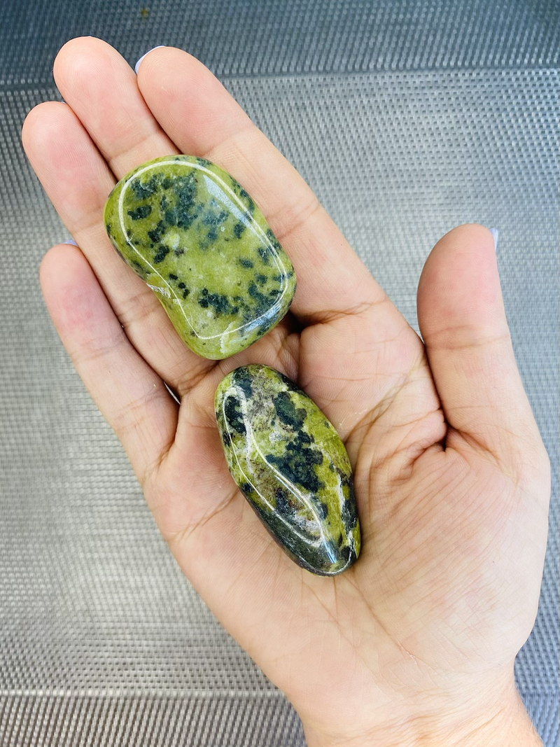 Nephrite Jade Tumbled Stone - The Good Health Stone