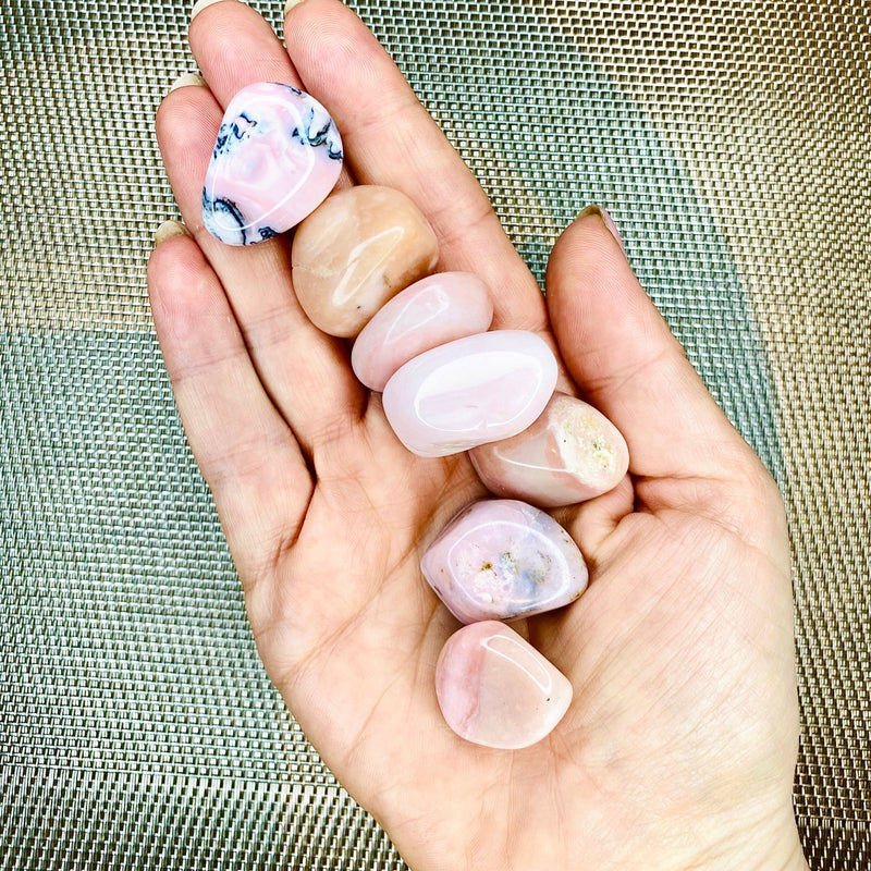 Pink Opal Tumbled Stone - The Freeing Stone