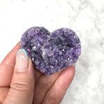 Purple Amethyst Heart  Cluster (Medium) - The Soothing Stone