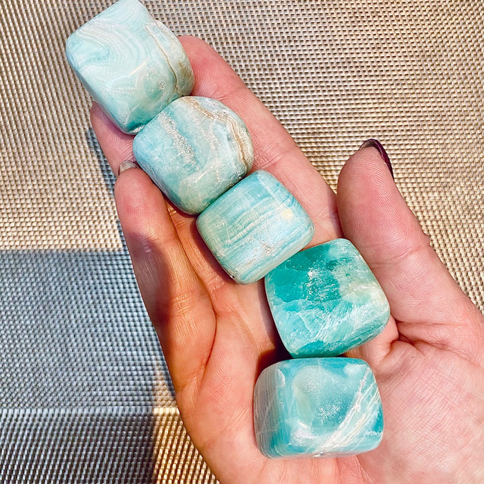 Caribbean Calcite Tumble Stone - The Activation Stone