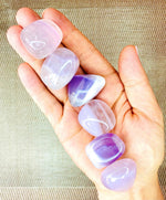Lavender Fluorite Tumbled Stone