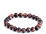 8mm Golden Tiger Eye Round Bead Bracelet- The Stone of Passion