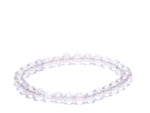 Clear Aura Round Bead Bracelet