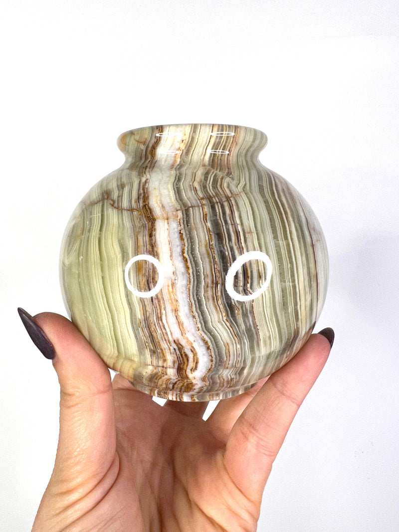 Onyx Vase no 2- The Playful Stone