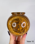 Round Green Onyx Vase No 10