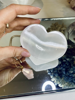 Selenite Heart Shaped Bowl - The Cleansing Stone