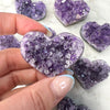 Purple Amethyst Heart  Cluster (Small size) - The Soothing Stone