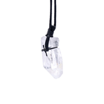 Clear Quartz Necklace on Rope chain