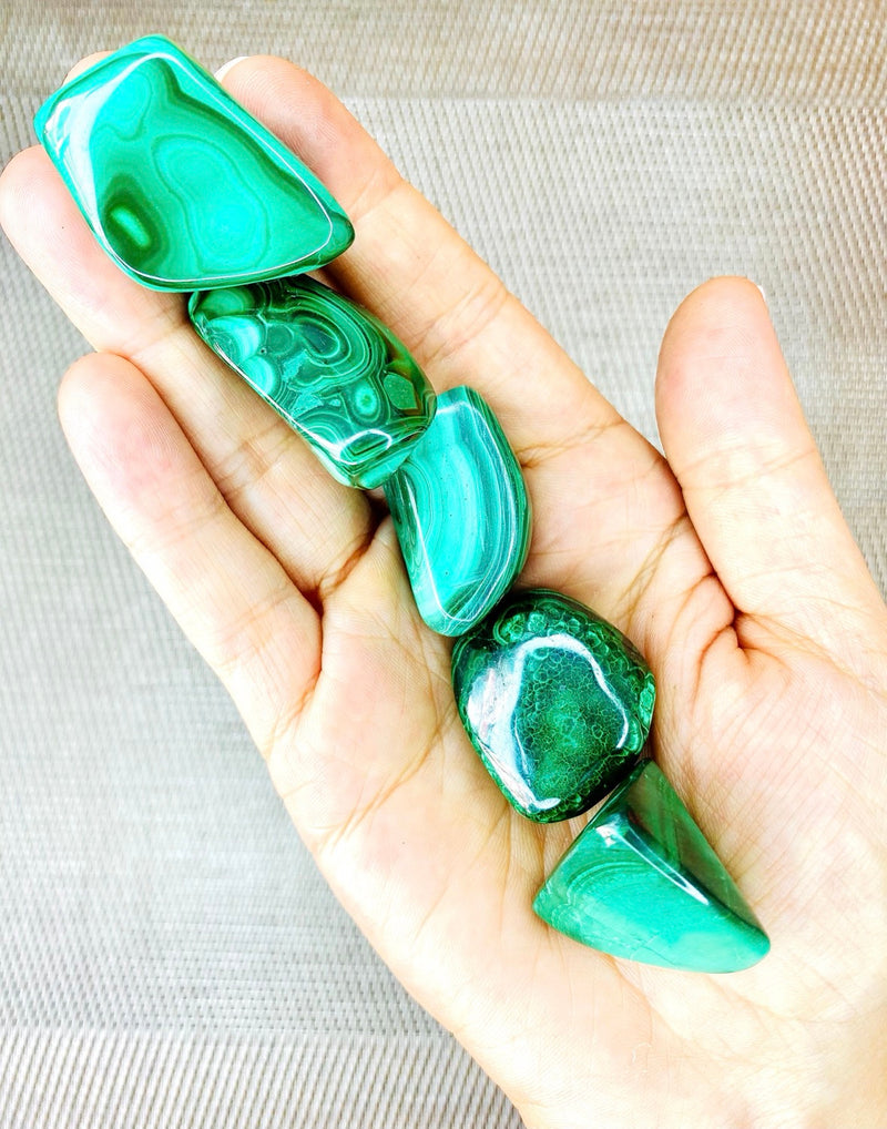 Malachite Tumbled Stone - The Change Stone